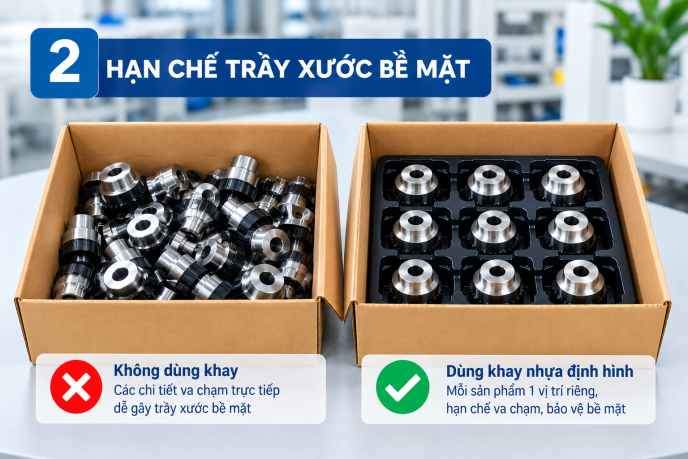 Khi nào doanh nghiệp nên sử dụng khay nhựa định hình cho linh kiện? 2 Su dung khay nhua.2