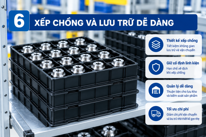 Khi nào doanh nghiệp nên sử dụng khay nhựa định hình cho linh kiện? 6 Su dung khay nhua.6