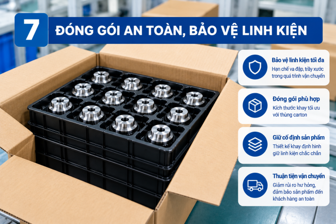 Khi nào doanh nghiệp nên sử dụng khay nhựa định hình cho linh kiện? 7 Su dung khay nhua.7